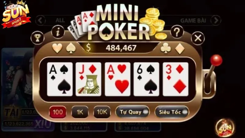 Áp dụng mẹo chơi mini poker từ cao thủ tại Sunwin