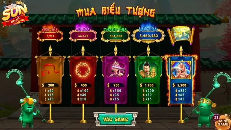 Các biểu tượng trong game Natra ma đồng giáng thế